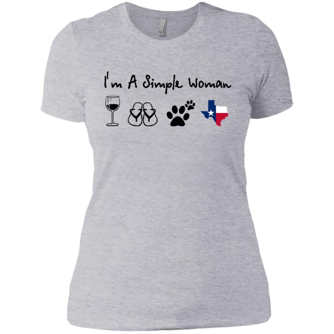 Texas I'm A Simple Woman Hoodie - Hoodie Teezalo