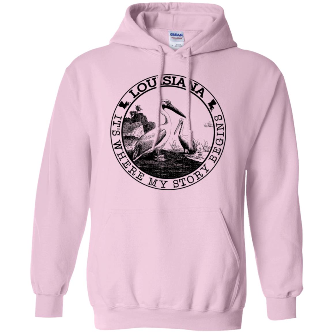 Louisiana It's Where My Story Begins Hoodie - Hoodie Teezalo