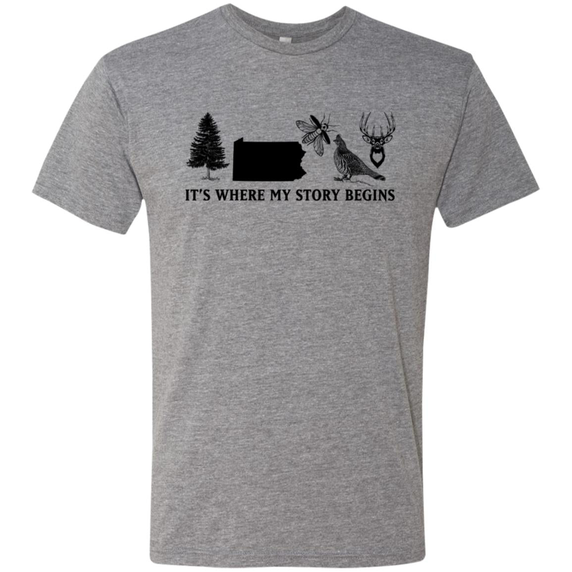 Pennsylvania Where My Story Begins T-Shirt - T-shirt Teezalo