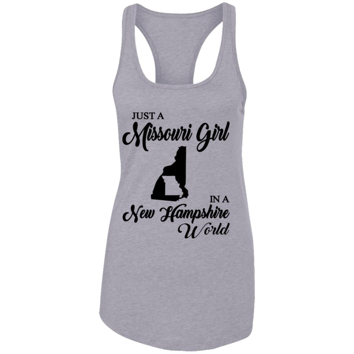 Just A Missouri Girl In A New Hampshire World T-Shirt - T-shirt Teezalo