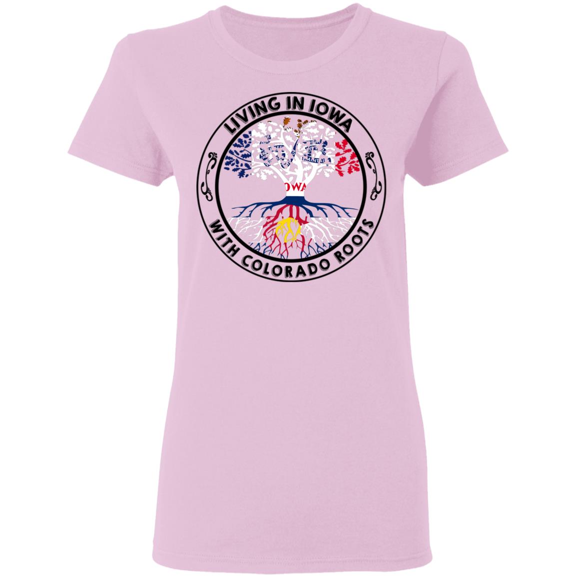 Living In Iowa With Colorado Roots Hoodie - Hoodie Teezalo