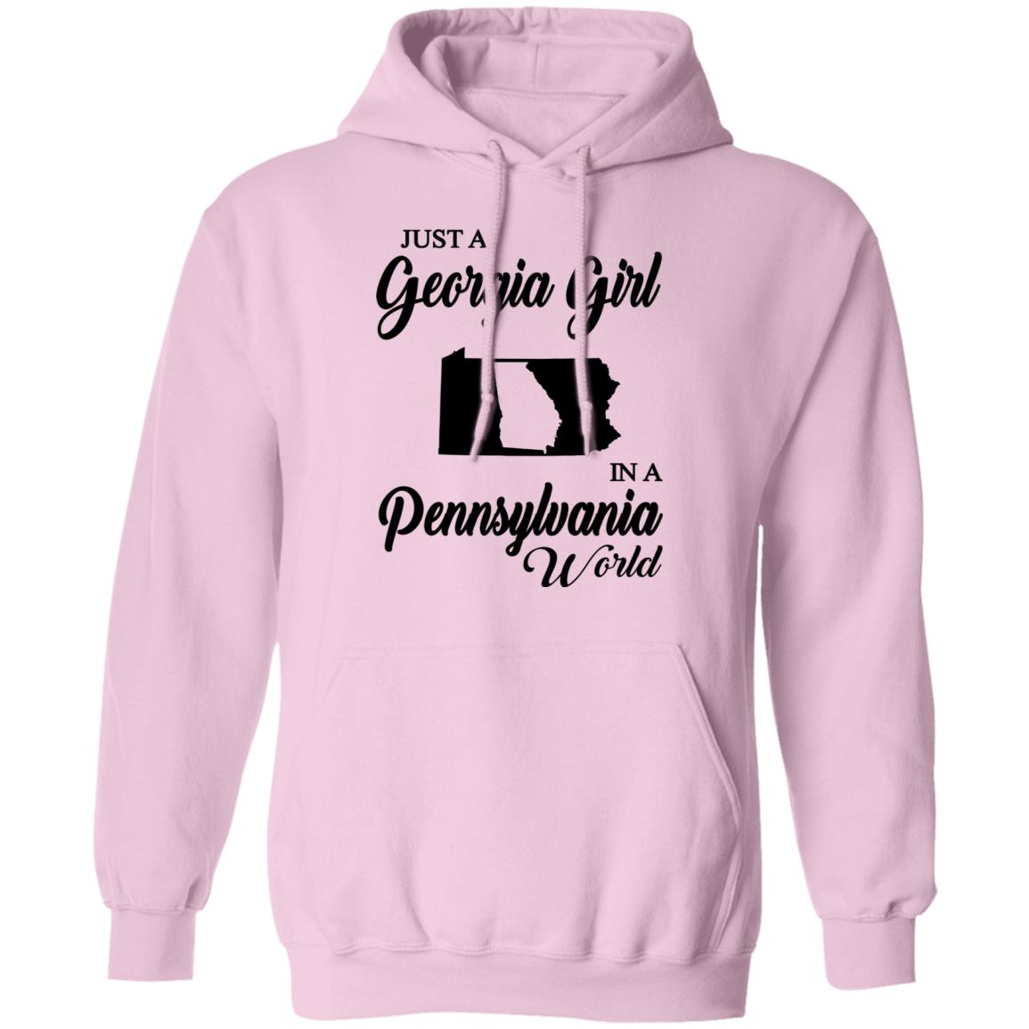 Just A Georgia Girl In A Pennsylvania World T-Shirt - T-Shirt Teezalo