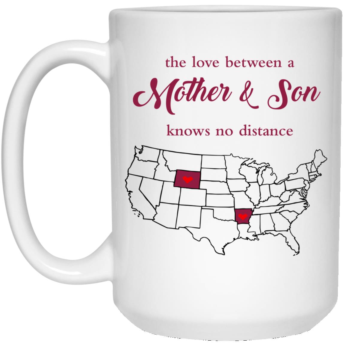 Arkansas Wyoming The Love Between Mother And Son Mug - Mug Teezalo