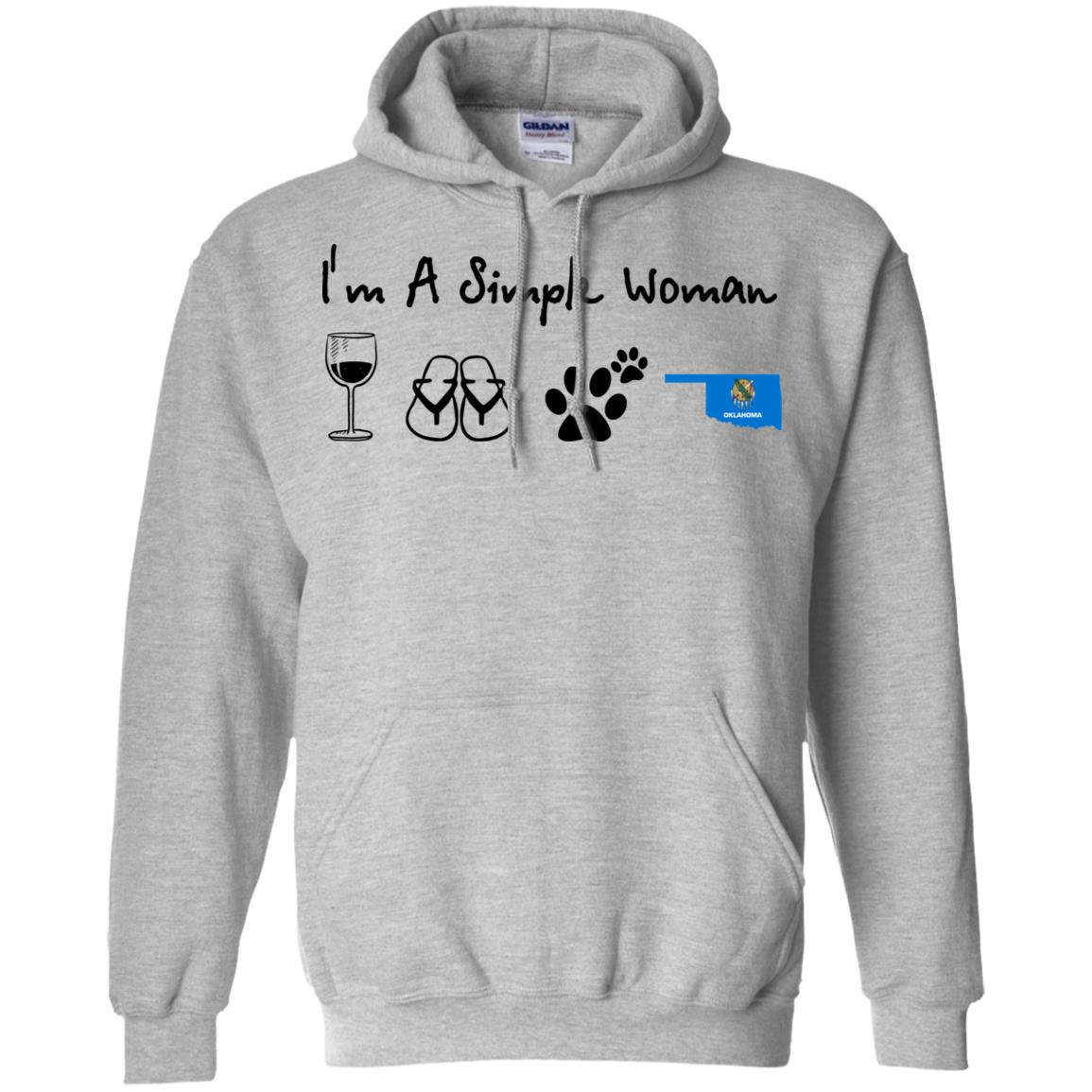 Oklahoma I'm A Simple Woman Hoodie - Hoodie Teezalo
