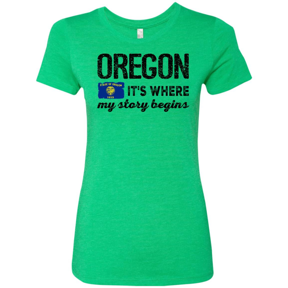 Oregon Where My Story Begins Hoodie - Hoodie Teezalo
