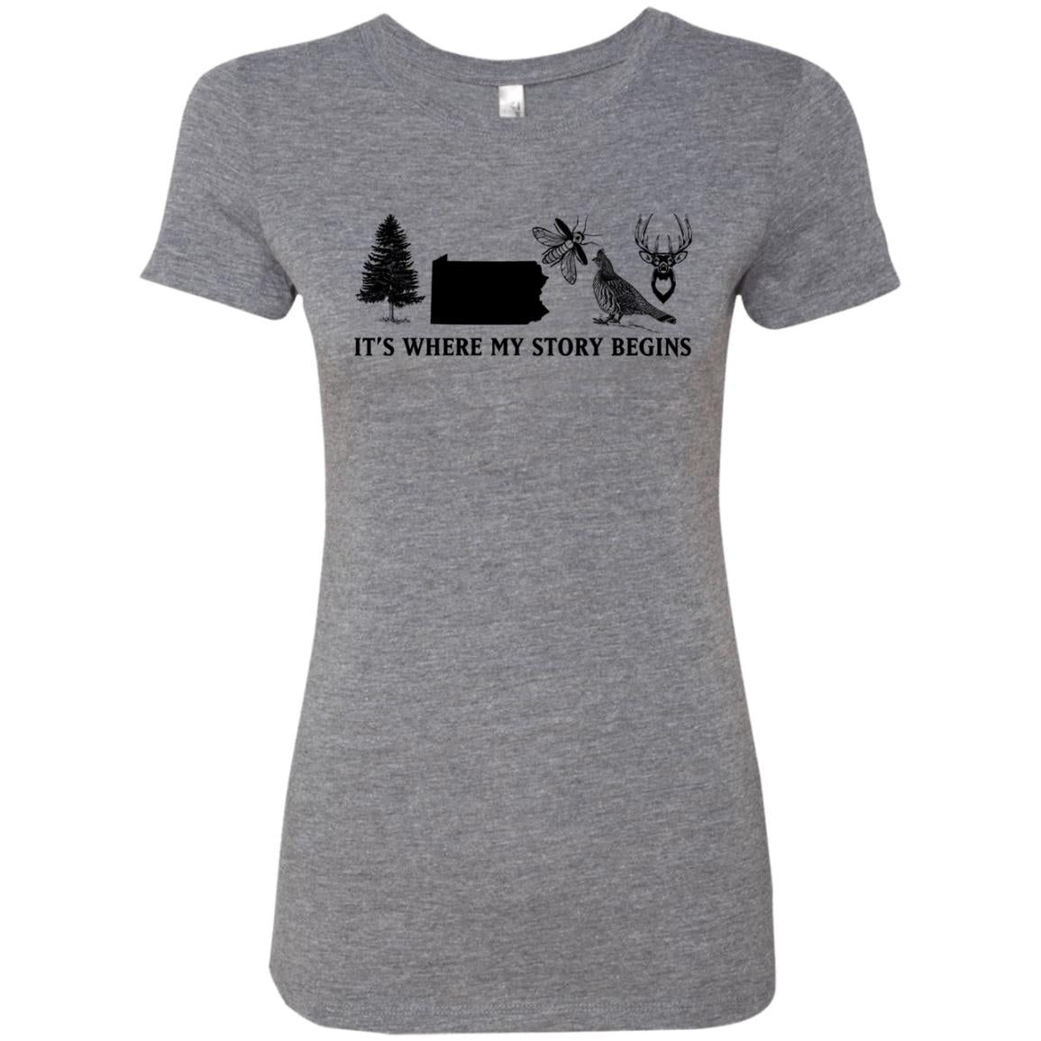 Pennsylvania Where My Story Begins T-Shirt - T-shirt Teezalo
