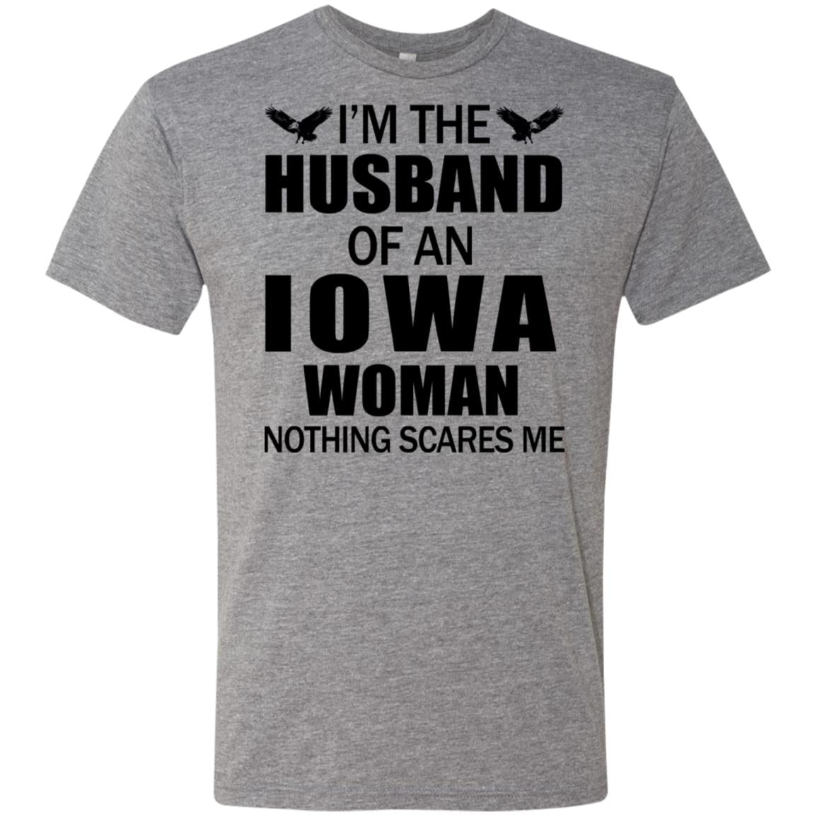 I'm The Husband Of An Iowa Woman Hoodie - Hoodie Teezalo