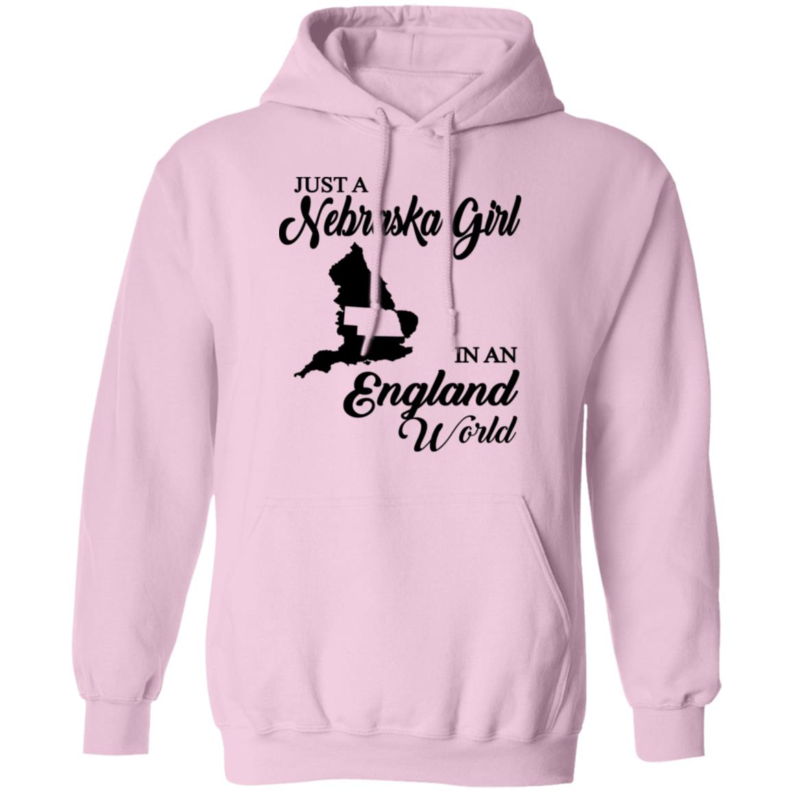 Just A Nebraska Girl In An England World T-Shirt - T-shirt Teezalo