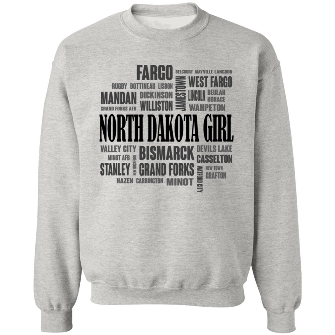 North Dakota Cities Map T Shirt - T-shirt Teezalo