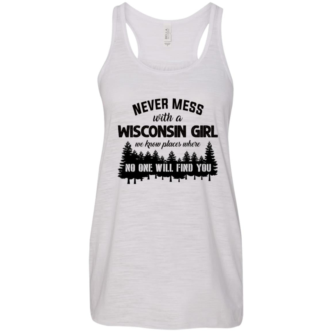 Never Mess With A Wisconsin Girl Funny T-shirt - T-shirt Teezalo