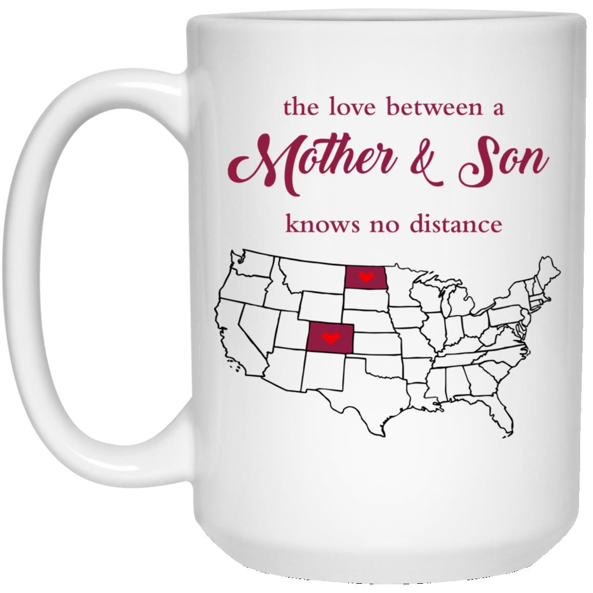 Colorado North Dakota The Love Between Mother And Son Mug - Mug Teezalo