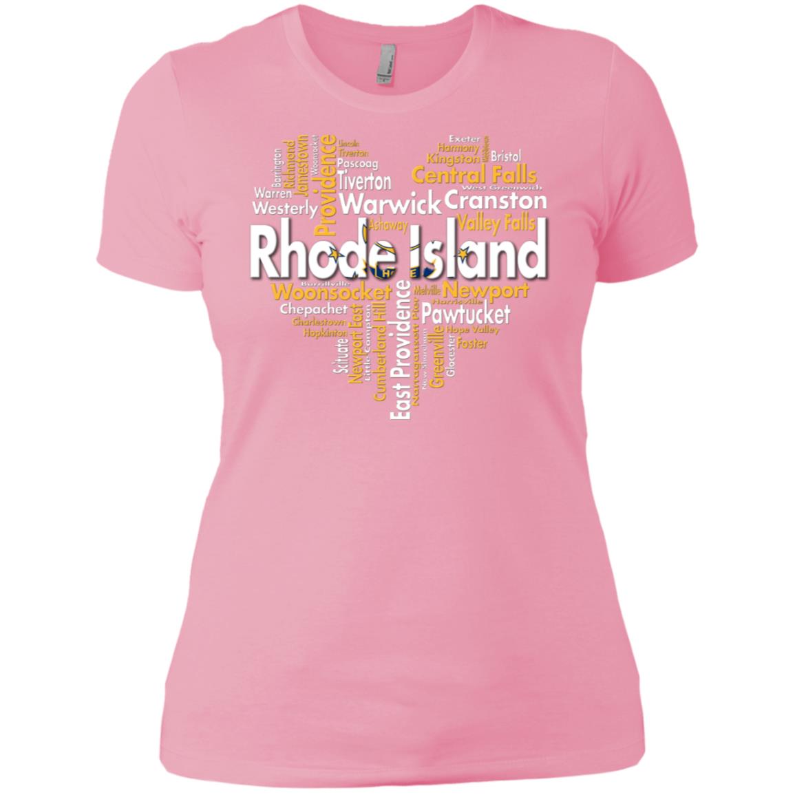 Rhode Island City Heart T-Shirt - T-shirt Teezalo