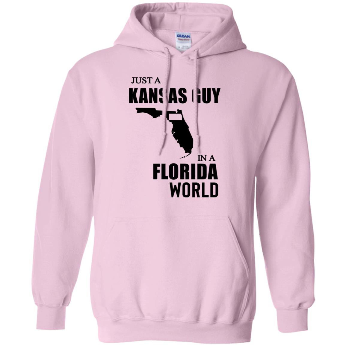 Just A Kansas Guy In A Florida World Hoodie - Hoodie Teezalo