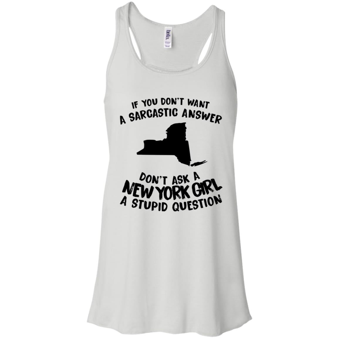 Don't Asked A New York Girl A Stupid Question Hoodie - Hoodie Teezalo