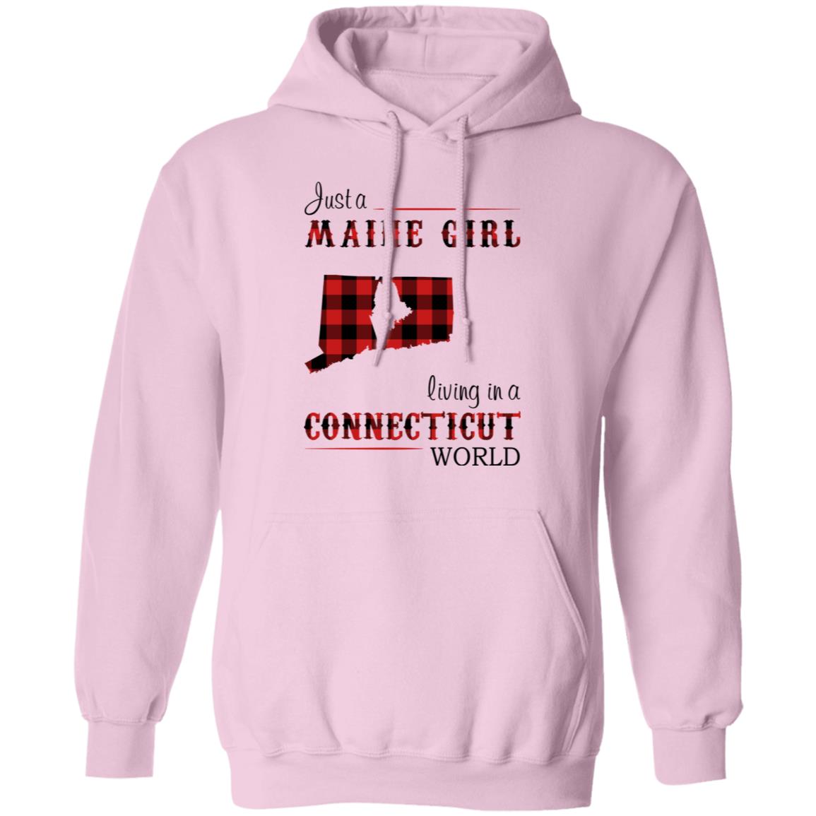 Just A Maine Girl Living In A Connecticut World T-Shirt - T-shirt Teezalo