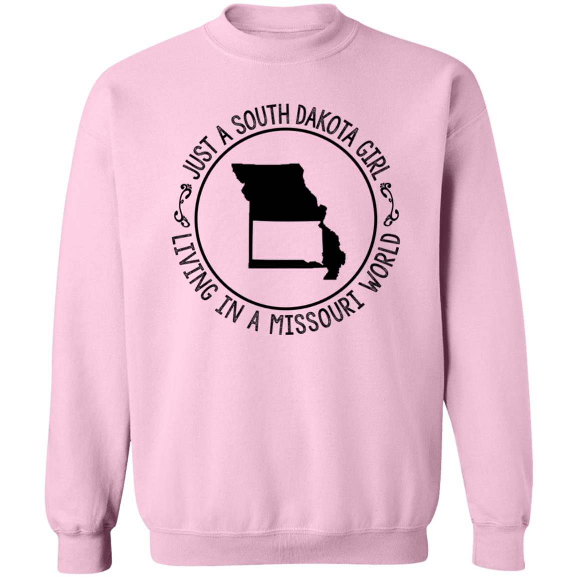 Just A South Dakota Girl Living In Missouri World T-Shirt - T-shirt Teezalo