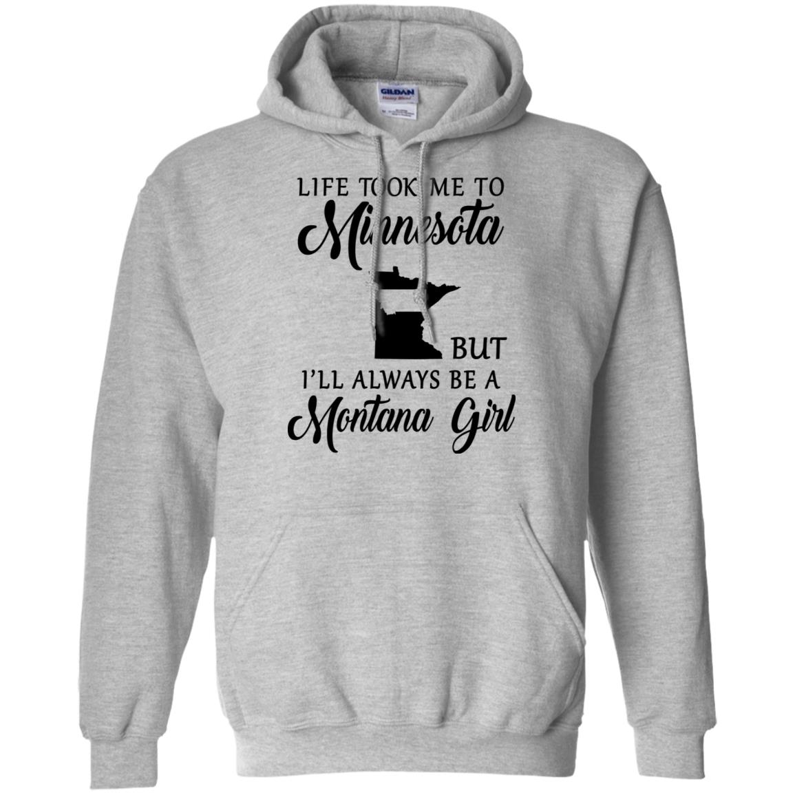 Montana Girl Life Took Me To Minnesota T-Shirt - T-shirt Teezalo