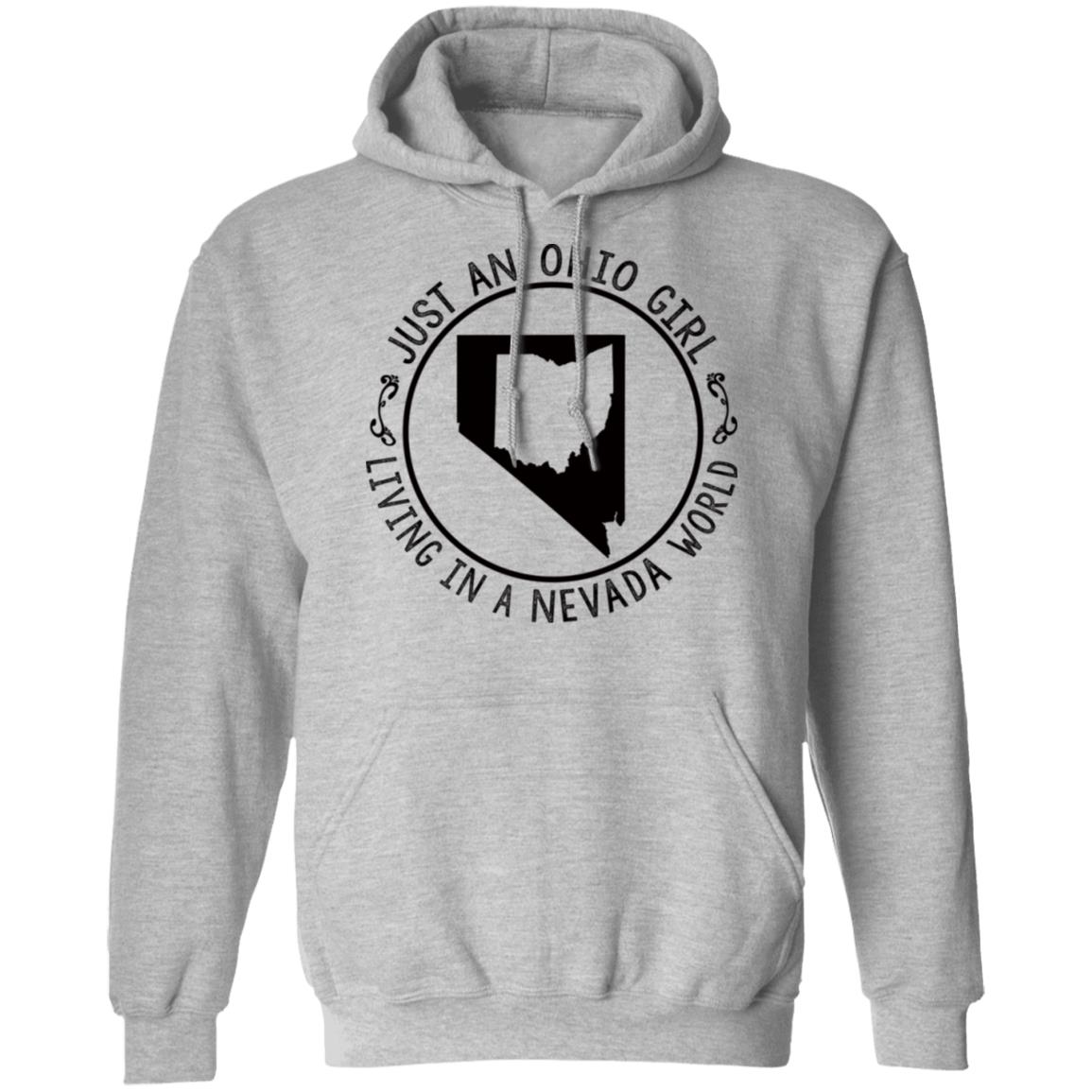 Ohio Girl In Nevada World Hoodie - Hoodie Teezalo