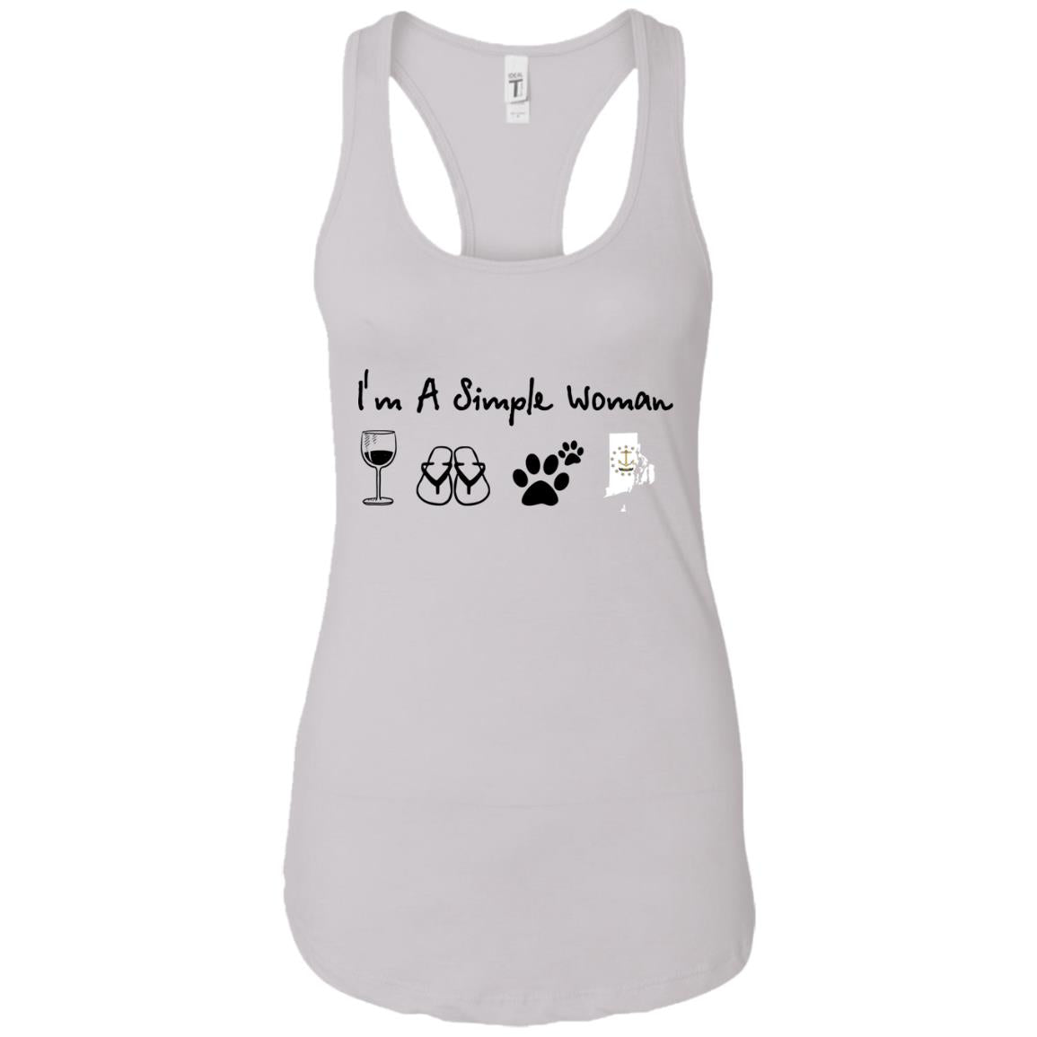 Rhode Island I'm Just A Simple Woman Hoodie - Hoodie Teezalo