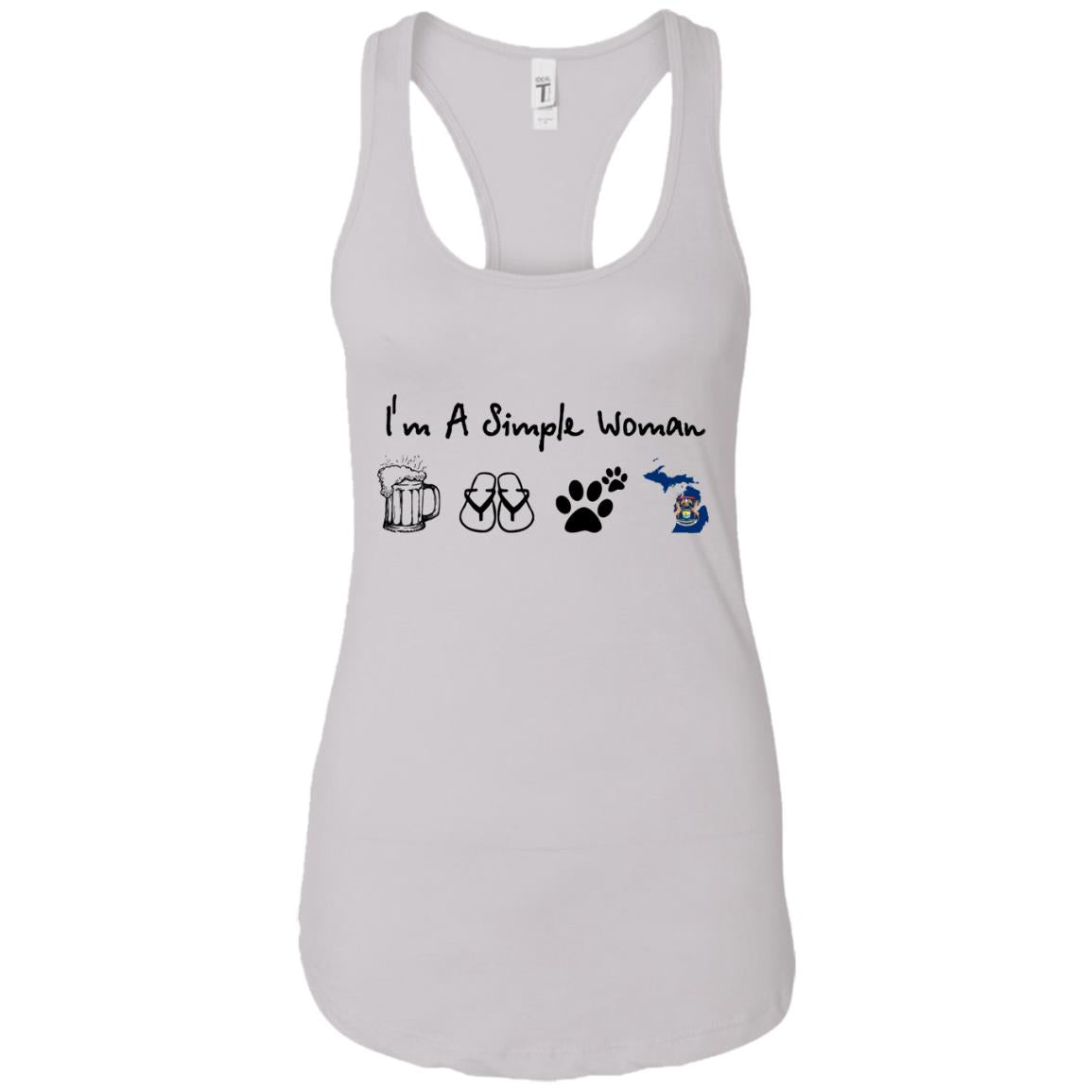 Michigan I'm A Simple Woman Beer Pullover Hoodie - Hoodie Teezalo