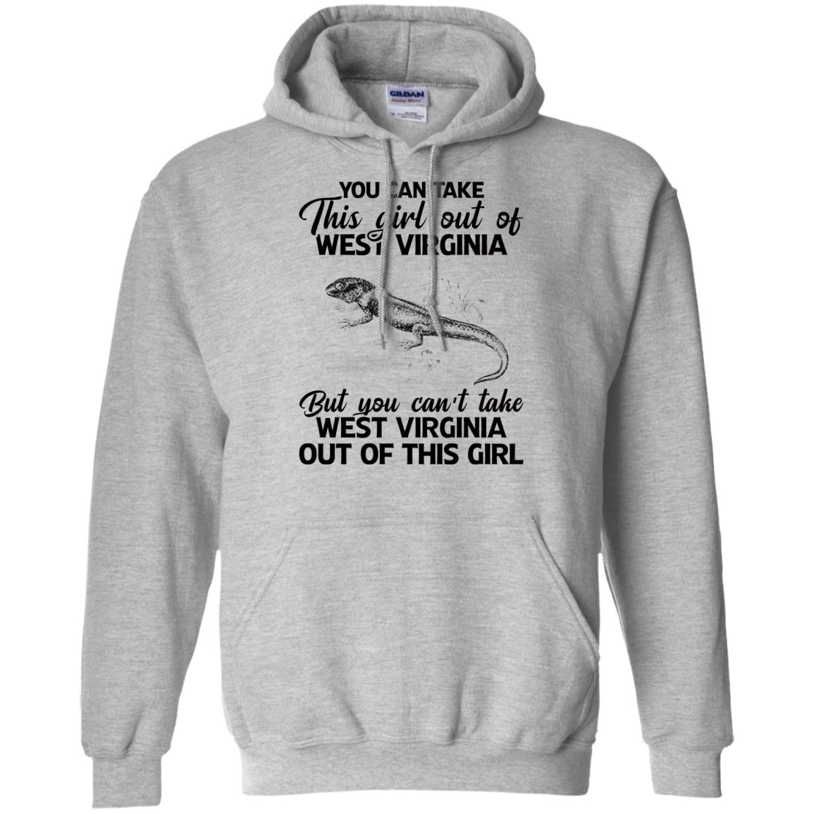 You Can't Take West Virginia Out Of This Girl T Shirt - T-shirt Teezalo