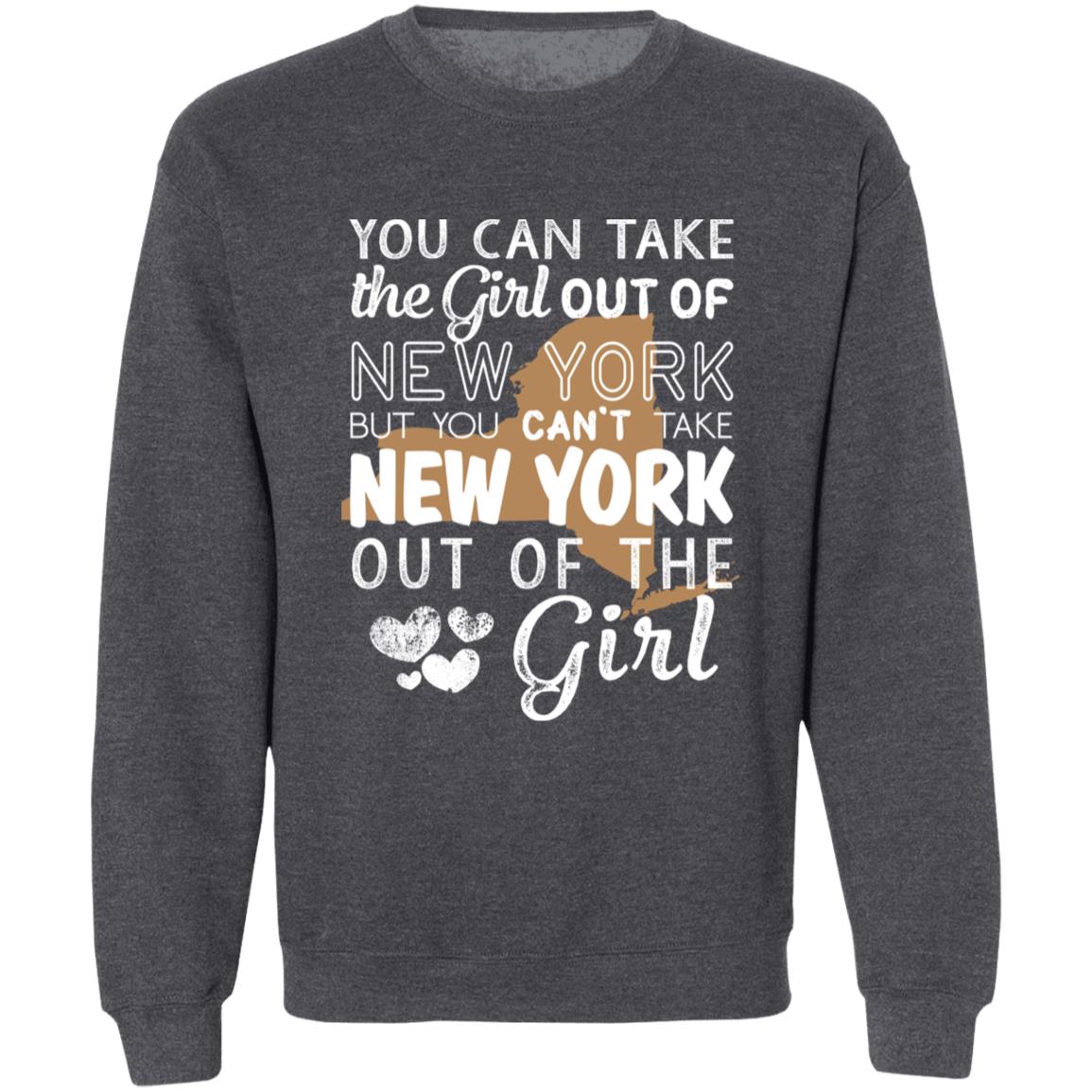 Proud New York Girl T-shirt You Take The Girl Out of New York - T-shirt Teezalo
