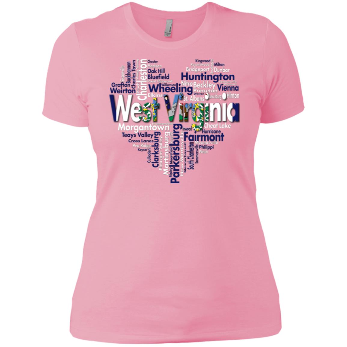 West Virginia Heart T Shirt - T-shirt Teezalo