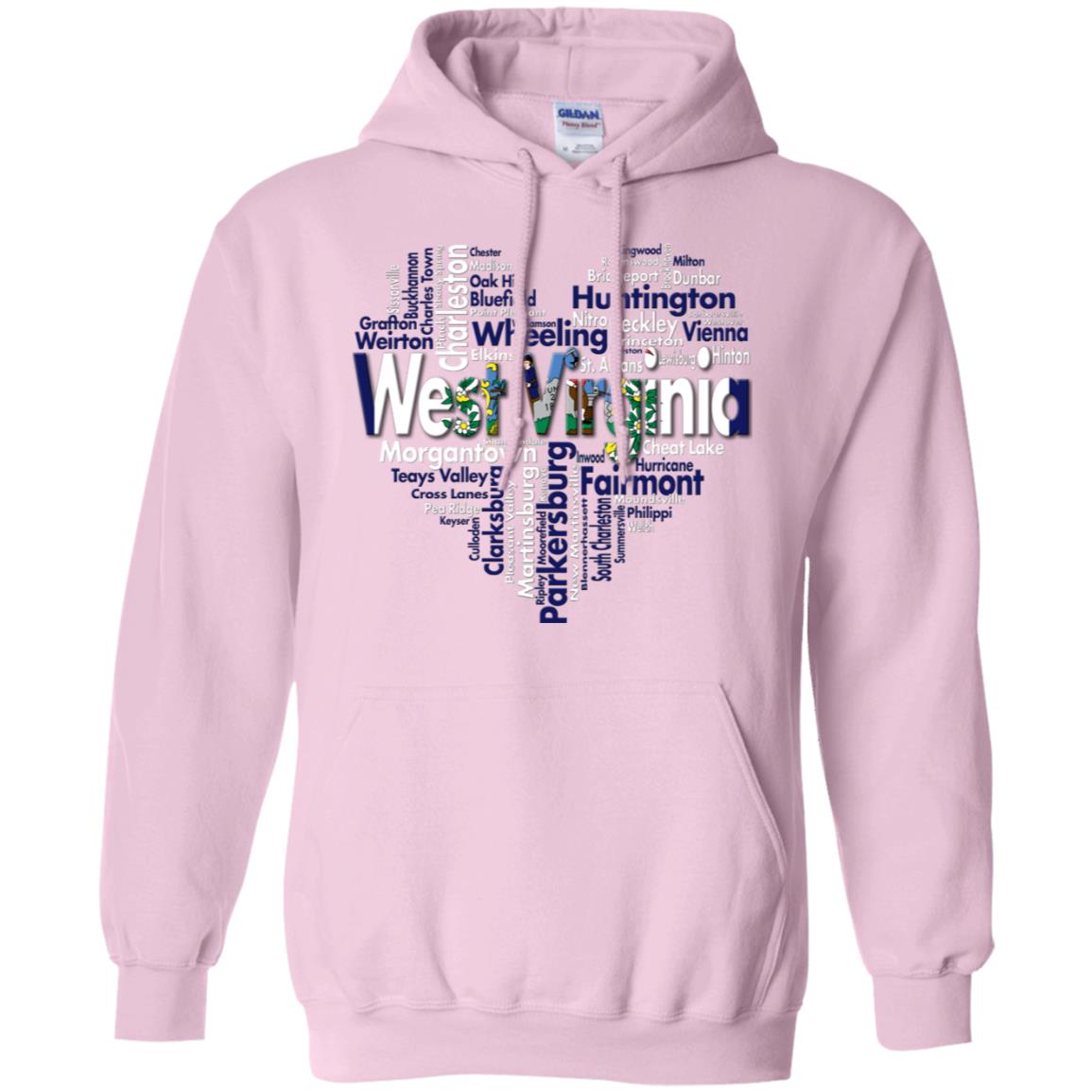 West Virginia Heart T Shirt - T-shirt Teezalo