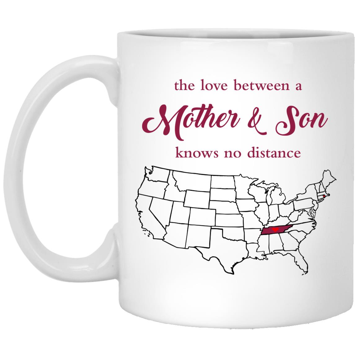 Tennessee Rhode Island The Love Between Mother And Son Mug - Mug Teezalo