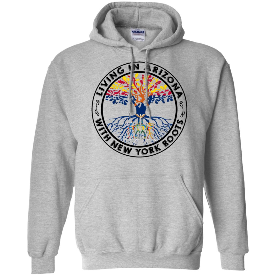 Living In Arizona With New York Roots T-Shirt - T-shirt Teezalo