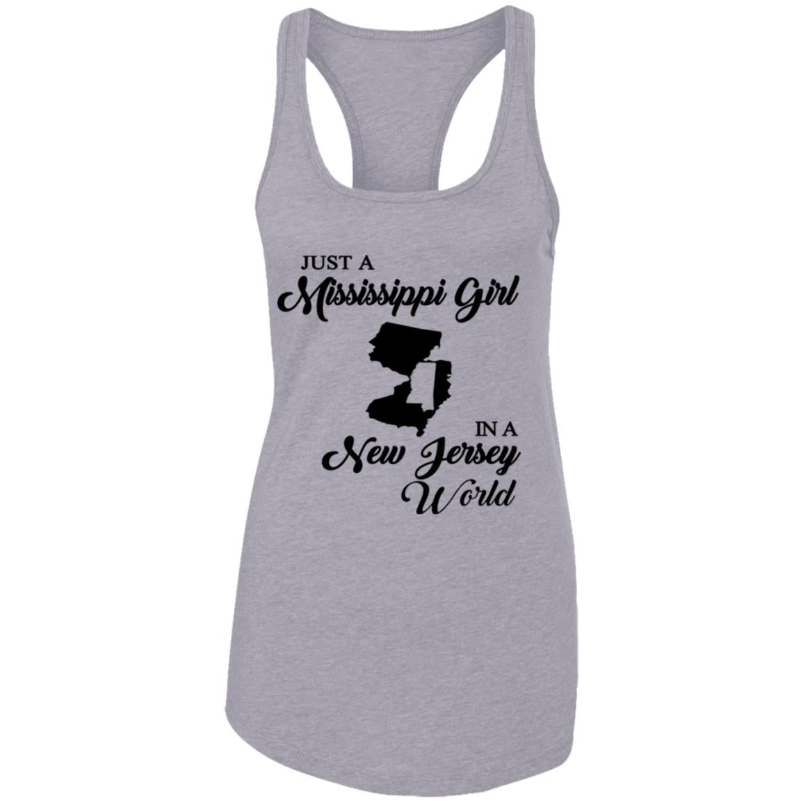 Just A Mississippi Girl In A New Jersey World T-Shirt - T-shirt Teezalo