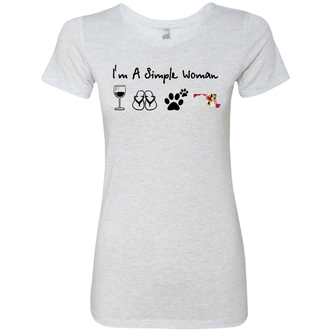 I Am A Simple Maryland Girl Hoodie - Hoodie Teezalo