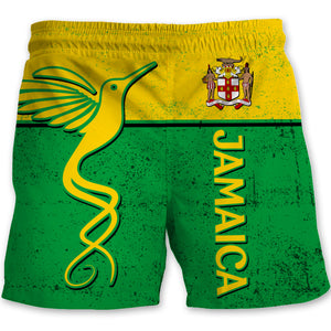 Jamaica Colorful Symbols Pride Jamaican Men's Beach Short