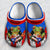 Puerto Rico Flag Crack Personalized Clog Shoes