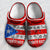 Vintage Puerto Rican Flag Symbols Personalized Clogs Shoes