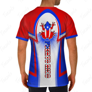 Puerto Rico Flag Colorful Custom Your Name 3D T-shirt - All Over T Shirt Born Teezalo
