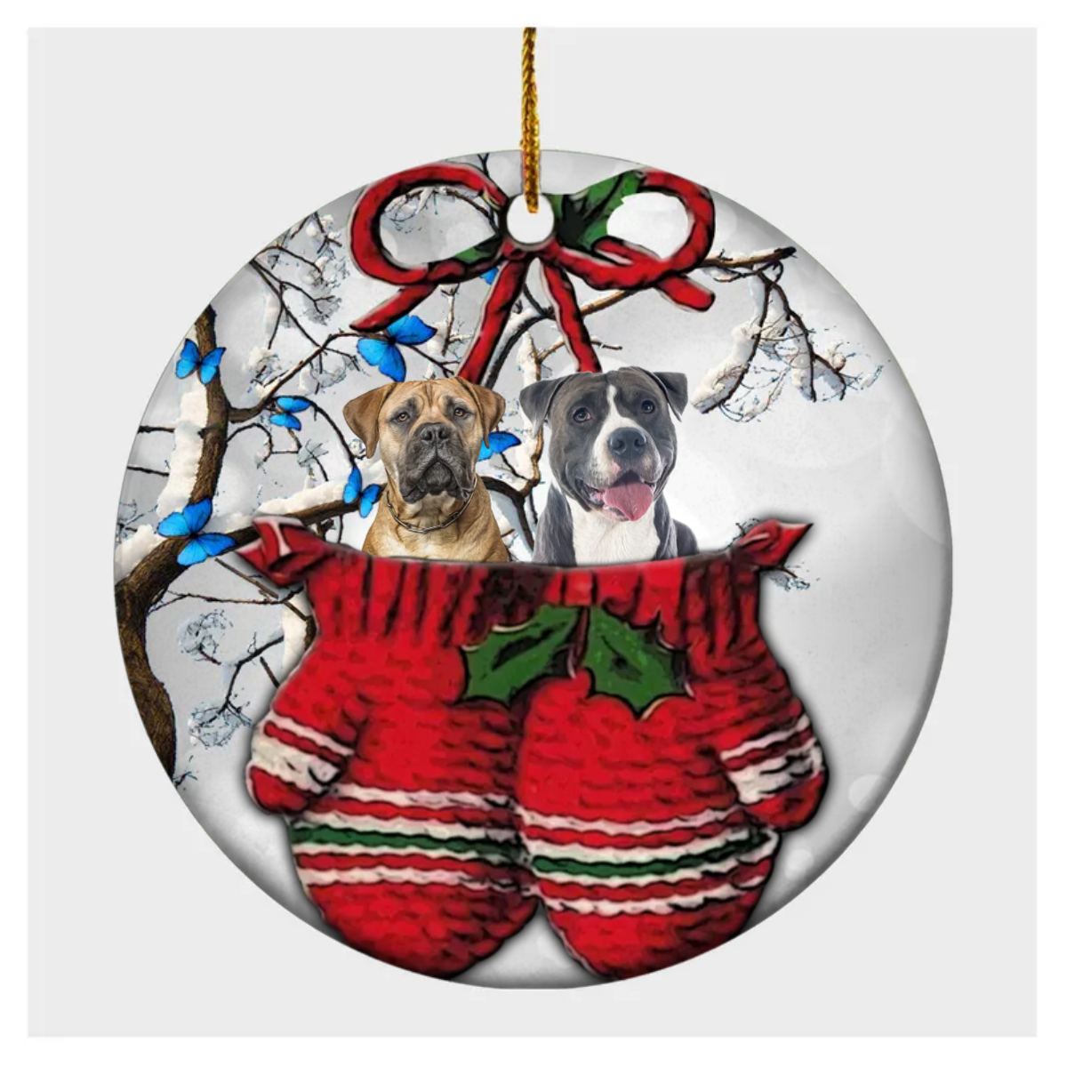 Dog Christmas Personalized Ornaments - Dog Christmas Gifts 4