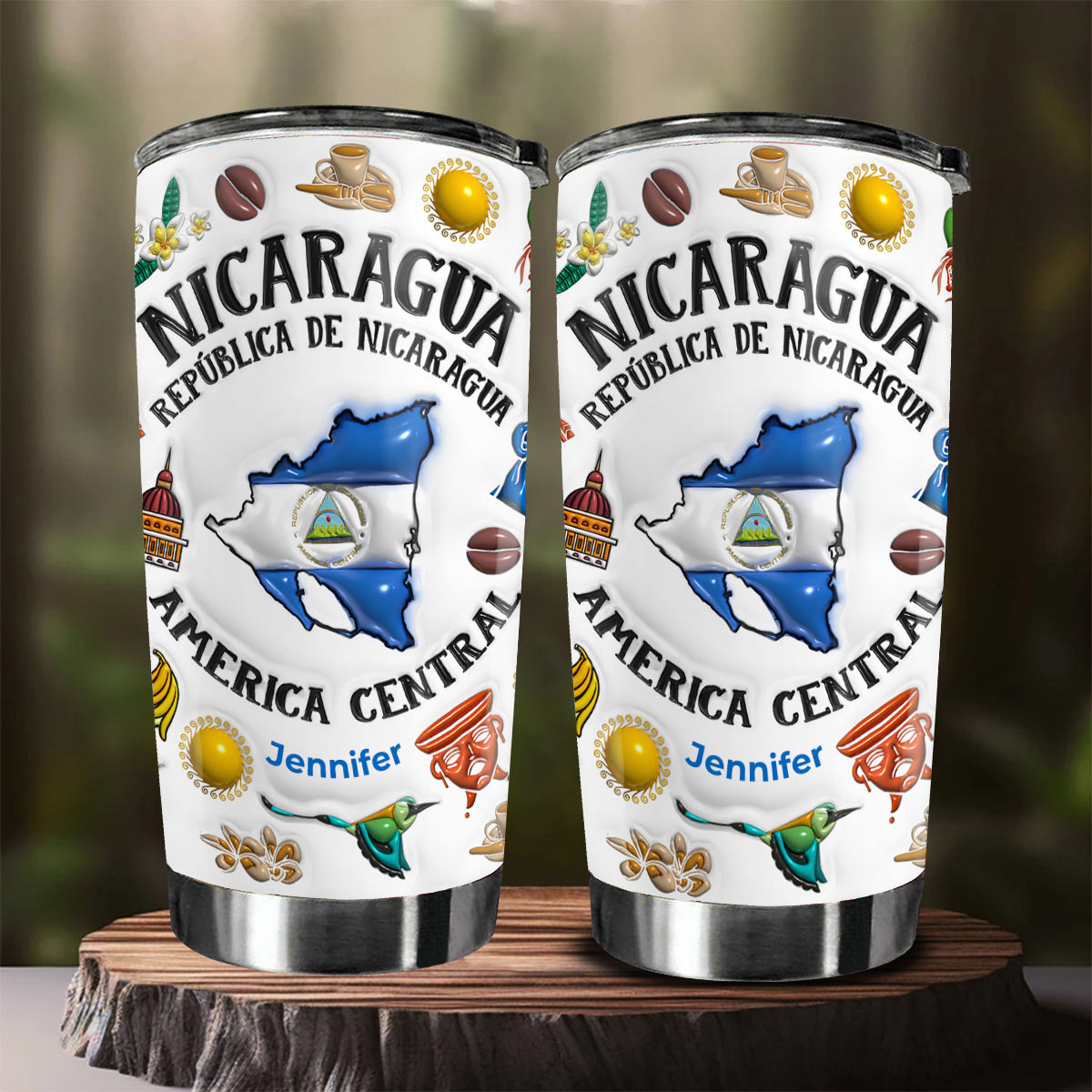 Custom Nicaragua Republica De Nicaragua Tumbler