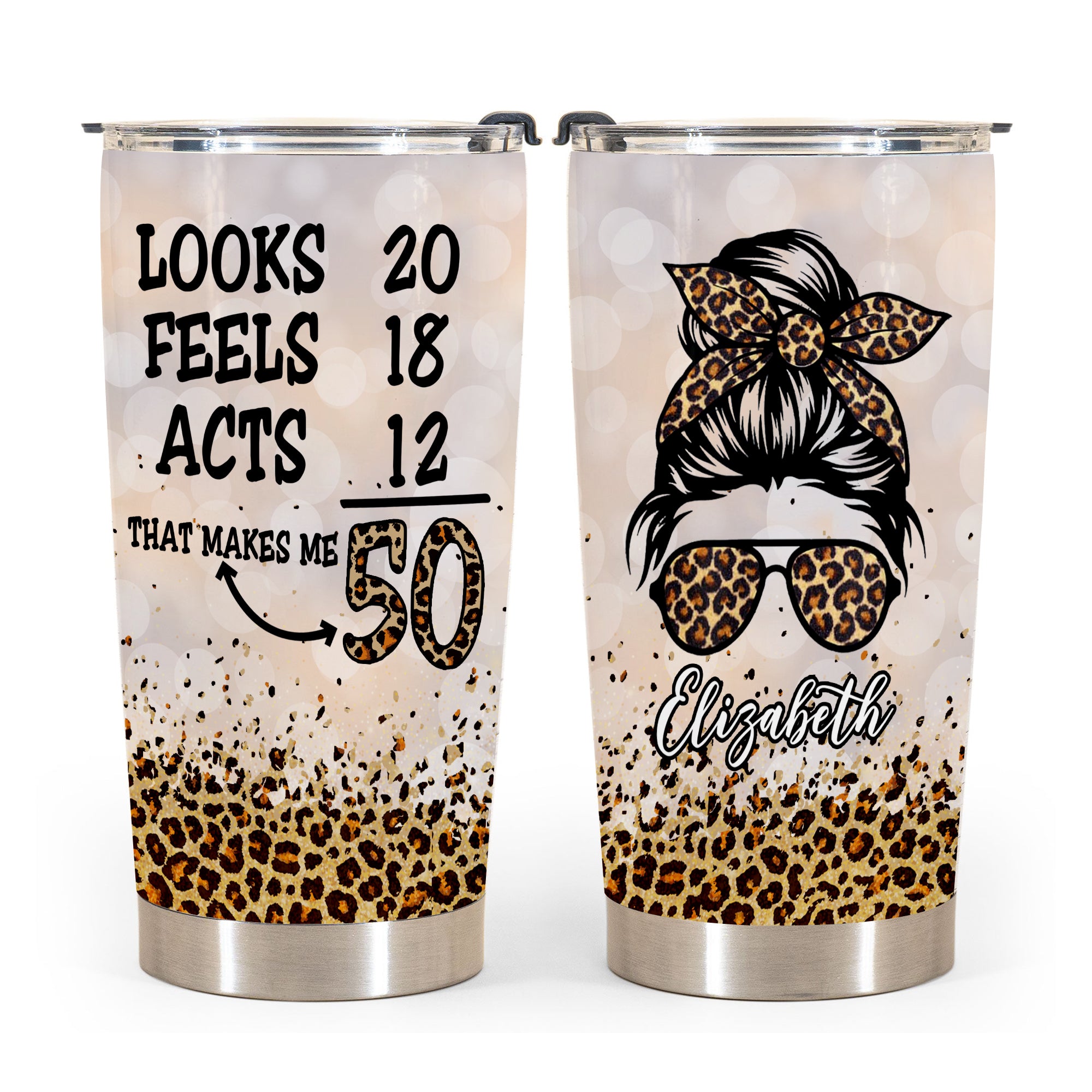 Looks Feels Acts 50th Birthday Tumbler Success