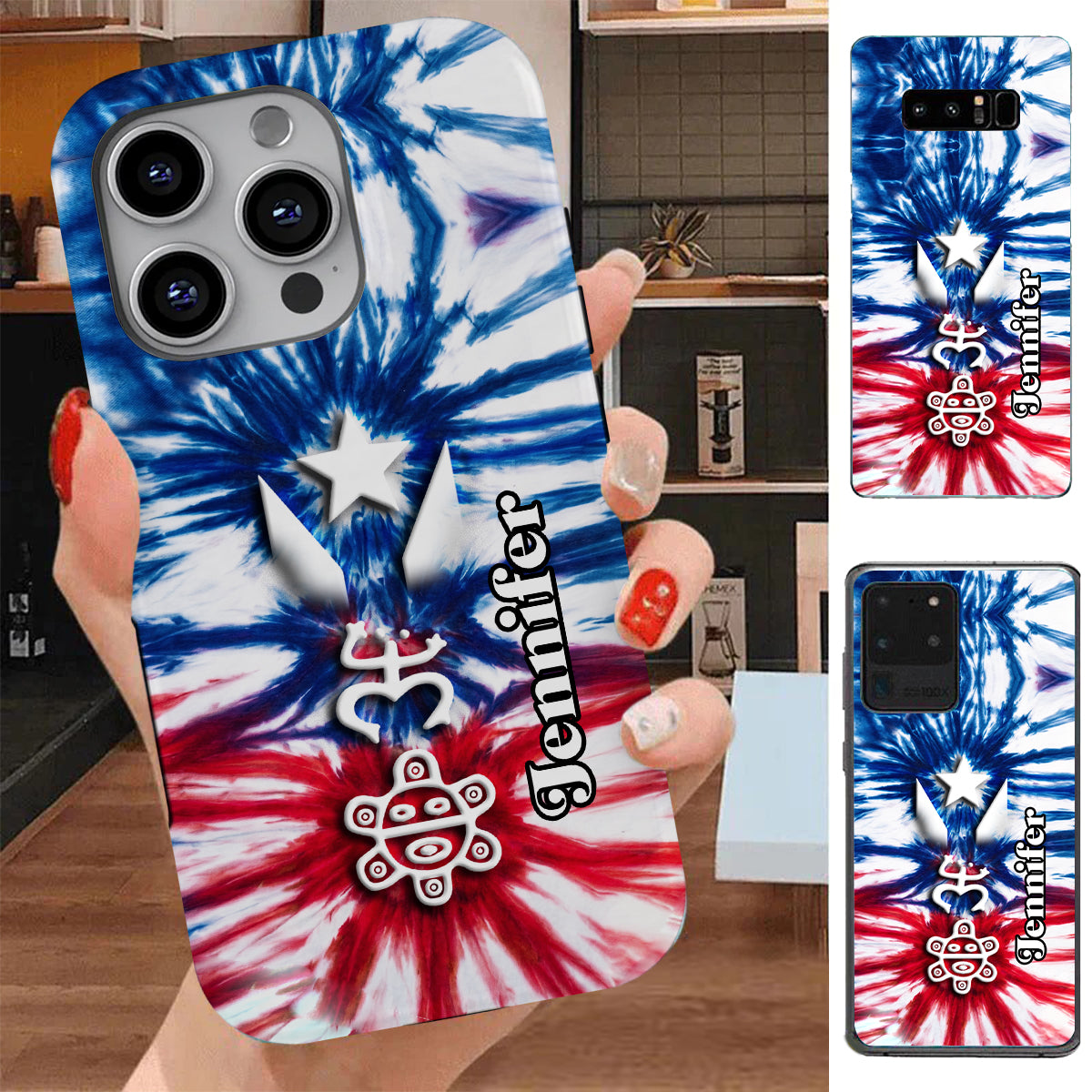 Custom Puerto Rico Phone Case With Symbols And Name