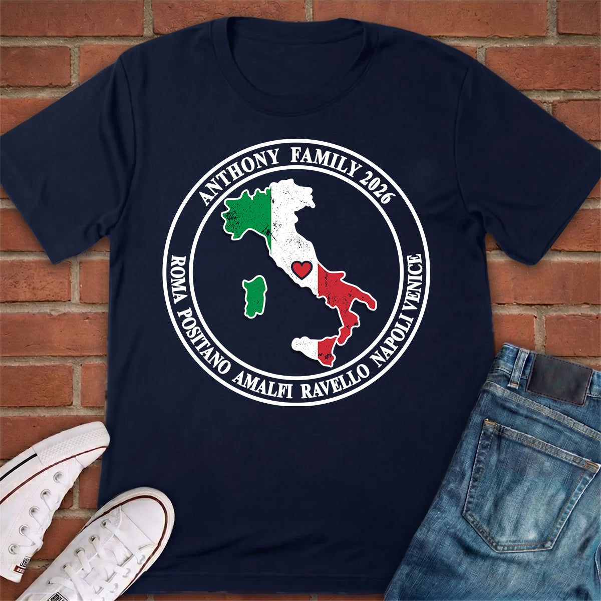 Personalized Italy Group Trip T-shirt, Italy Travel T-shirt For Group