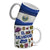 Custom El Salvador Mug Cup With Flag And Symbols, Name