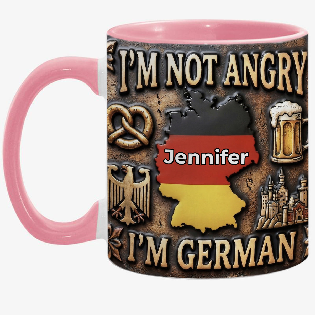 Custom I'm German Accent Mug With Your Name