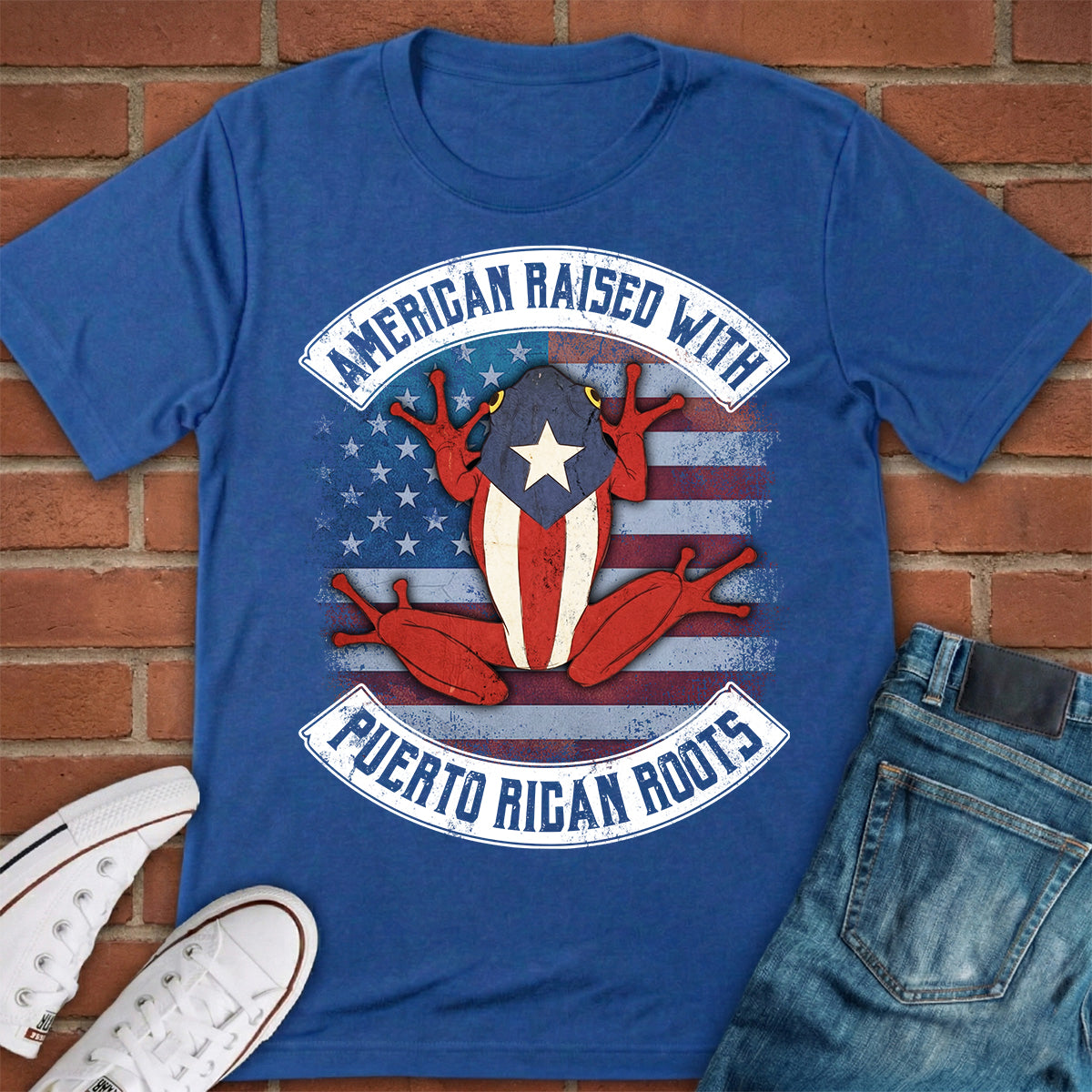 American Raised With Puerto Rican Roots T-shirt