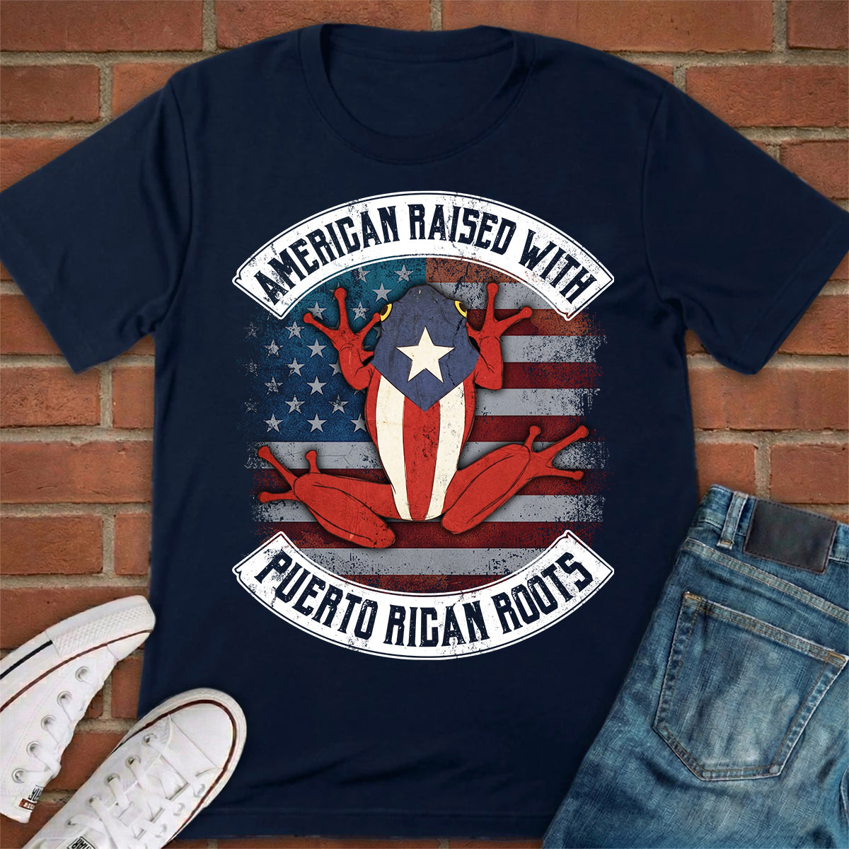 American Raised With Puerto Rican Roots T-shirt