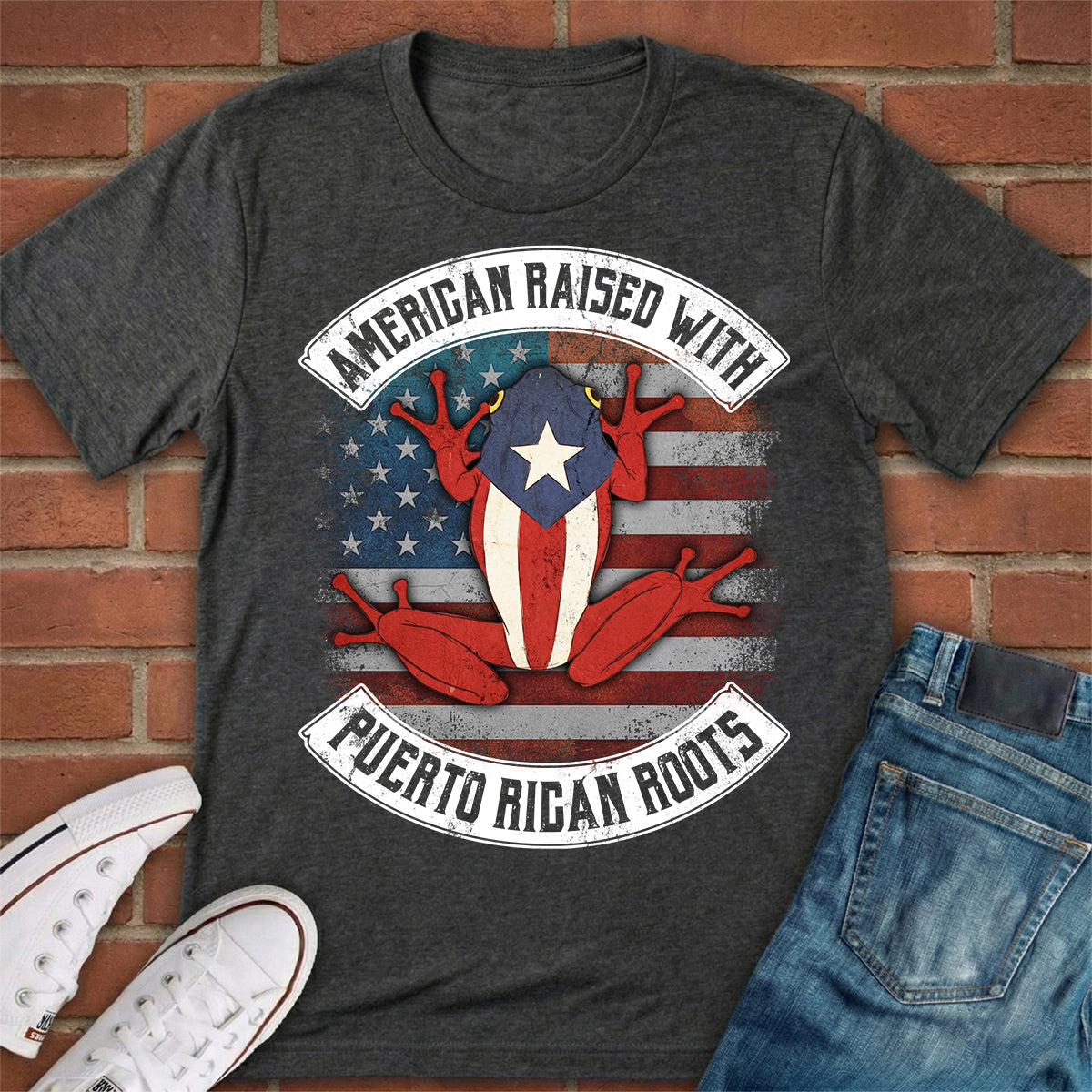 American Raised With Puerto Rican Roots T-shirt