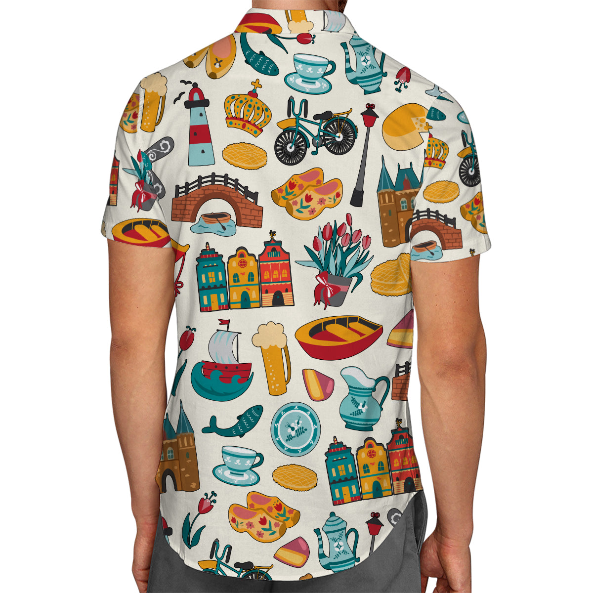 Amsterdam Hawaiian Shirt For Vacation And Travel Lovers