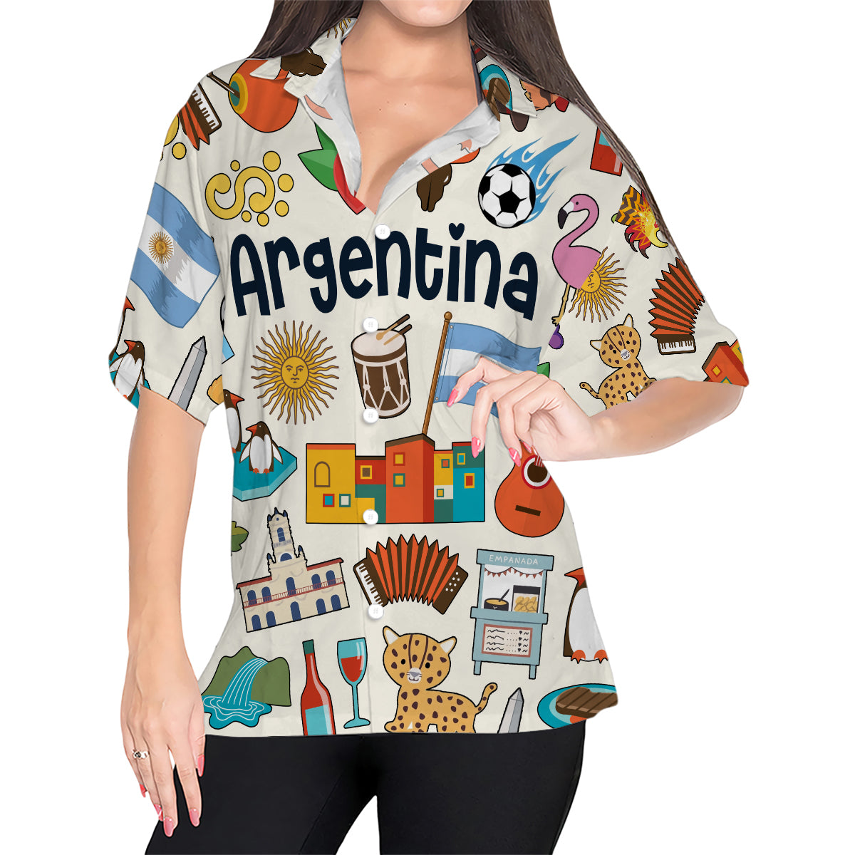 Argentina Hawaiian Shirt For Vacation And Travel Lovers