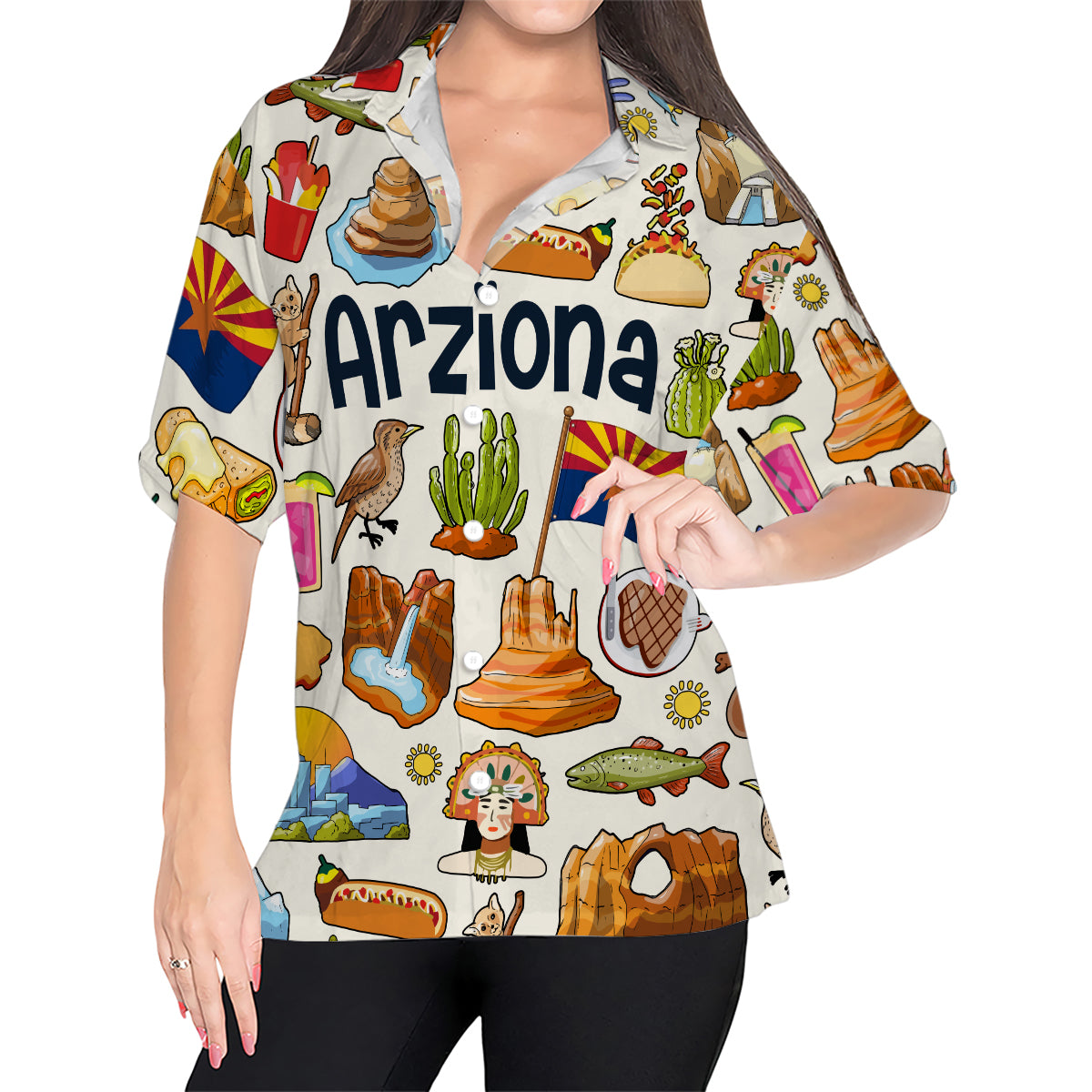 Arizona Hawaiian Shirt For Vacation And Travel Lovers