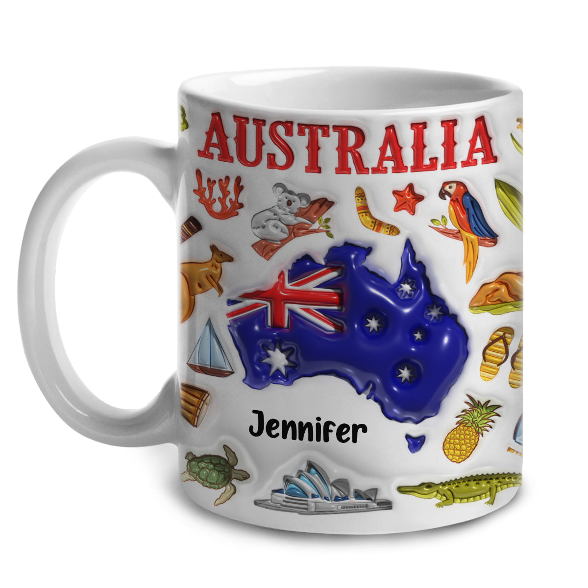 Custom Australia Coffee Mug Cup With Your Name